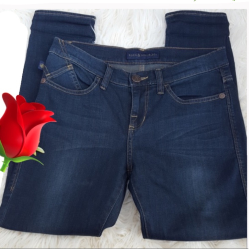Rock & republic Kashmiere crop denim blue size 2